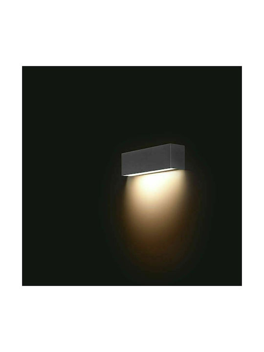 Nowodvorski Straight Modern Wall Lamp Black Width 26cm