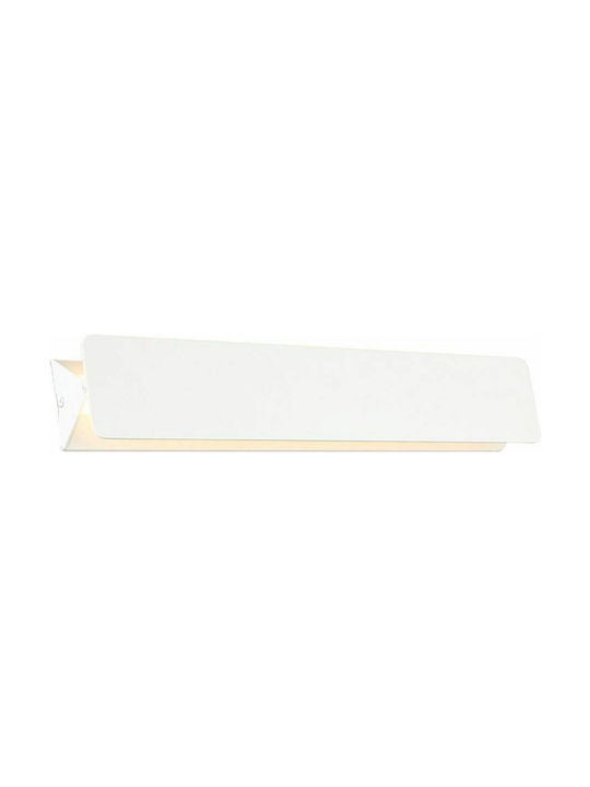 Aca Modern Wandleuchte mit Integriertem LED und Warmweißes Licht Weiß Breite 46cm