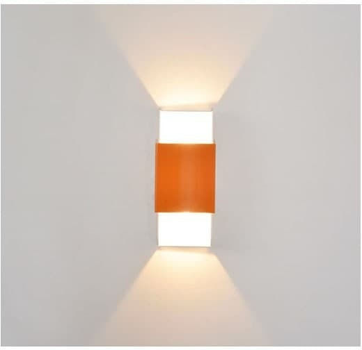 Aca Modern Lamp Wall with Integrated LED and Warm White Light 11x11x5cm