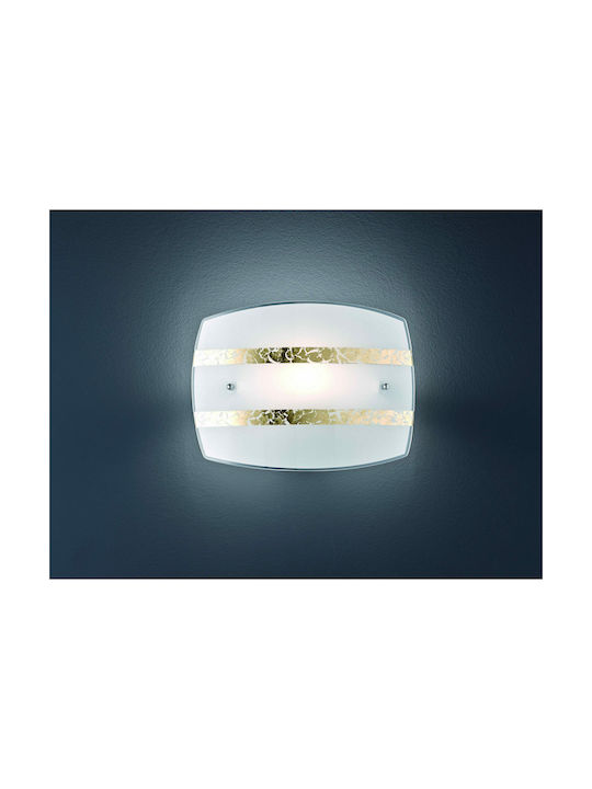 Trio Lighting Nikosia Modern Wall Lamp with E27 Socket White 30x22x7.5cm