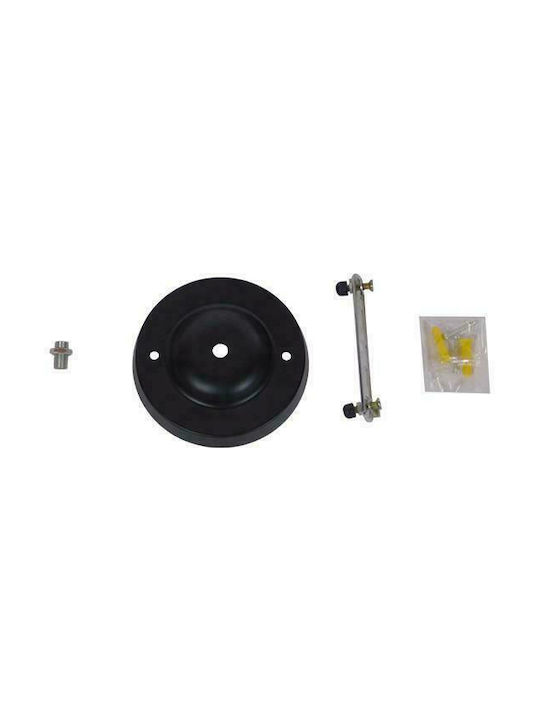 GloboStar Industrial Hollywood Single Spot with Socket E27 in Black Color