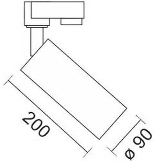 Spot Light Μονό LED Σποτ σε Λευκό Χρώμα