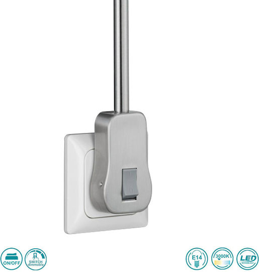 Trio Lighting Levisto Single Spot with Socket E14 in Silver Color