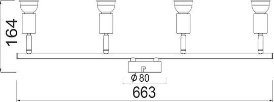 Aca Trinity Σποτ με Ντουί GU10 Aca Trinity Σποτ με Ντουί GU10