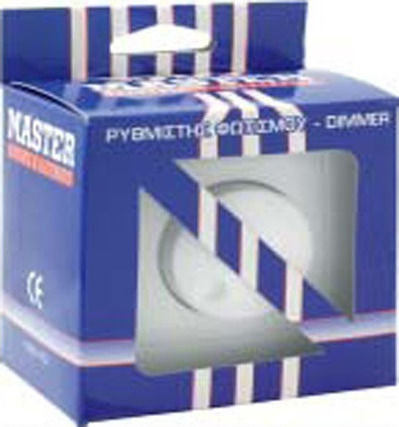 Master Recessed Dimmer Switch with Universal Frame Rotary 1000W in White Colour