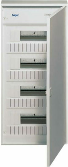 Hager Volta Wall mounted 12-Elements Fuse Box with 4 Rows W305xH640xD96.5mm VA48G