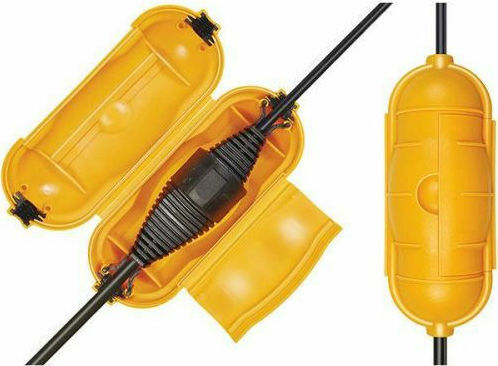 Brennenstuhl Surface Mounted Electrical Box IP44 Waterproof Plug Connector IP44 in Orange Color