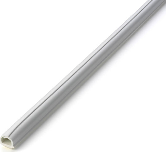 Inofix Canal de Cablu cu autocolant din Plastic Cablefix Flexibil 8x7mm 4m Alb Set 4buc 4m