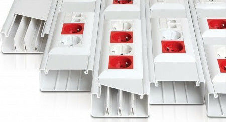 Dabler Cable Channel made of Plastic White 2m