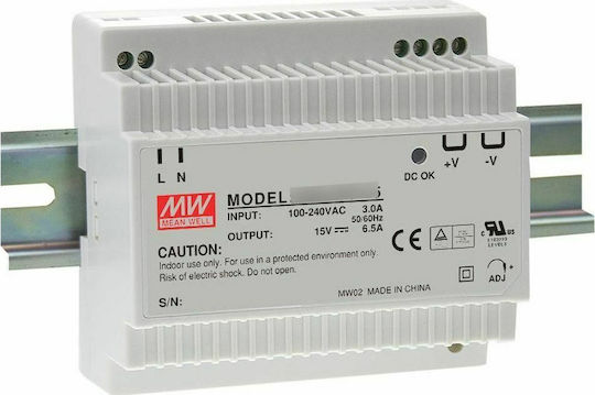 Mean Well DR30-12 DIN Rail Power Supply 2A/12V/24W