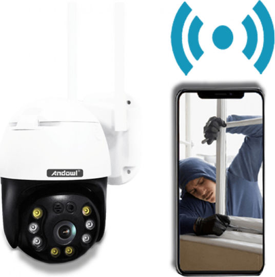 Andowl Q-S4 IP Surveillance Camera Wi-Fi Full HD 1080p Waterproof with Two-Way Communication and Lens 3.6mm