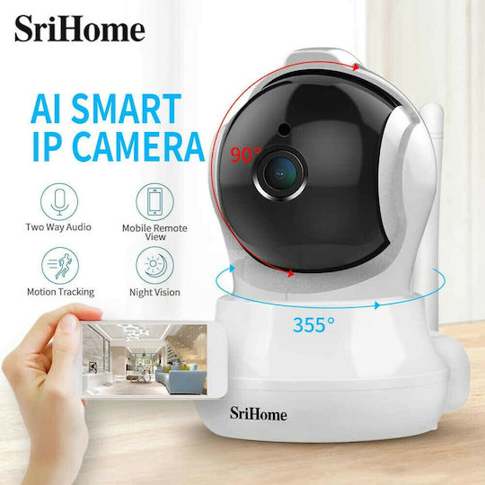 Sricam Srihome SH020 IP Surveillance Camera Wi-Fi Full HD+ 3MP with Two-Way Communication and Lens 3.6mm