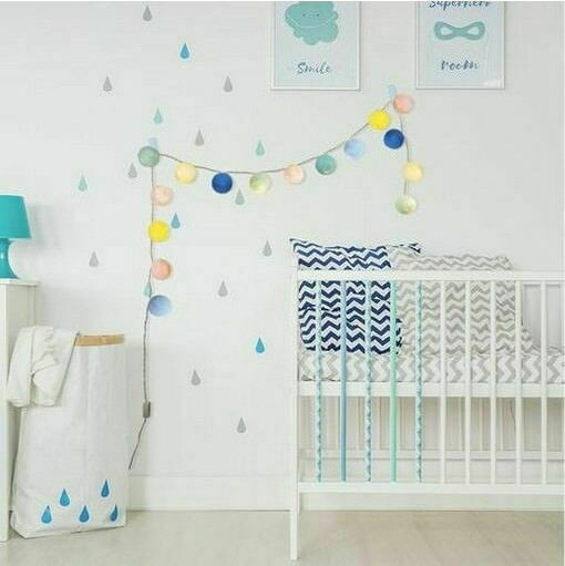 La Case de Cousin Paul Kinder Wandlampe Kranz Led Kunststoff Lili