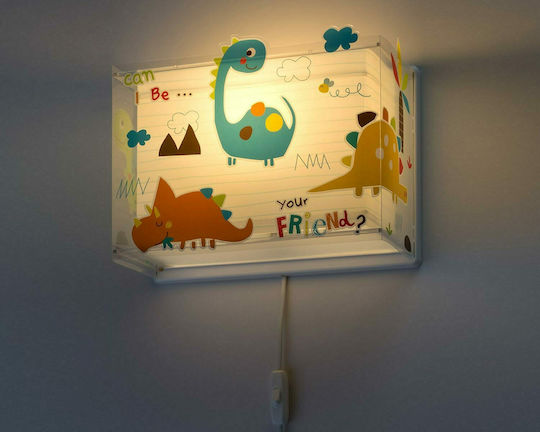 Ango Kinder Wandleuchte Kunststoff Dinos