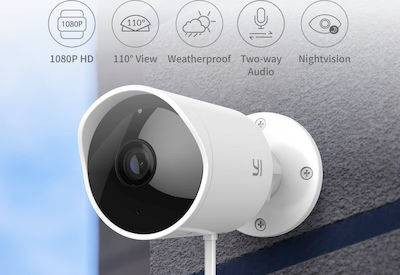 Yi Technology IP Камера за наблюдение Wi-Fi с Двупосочна комуникация YI86003