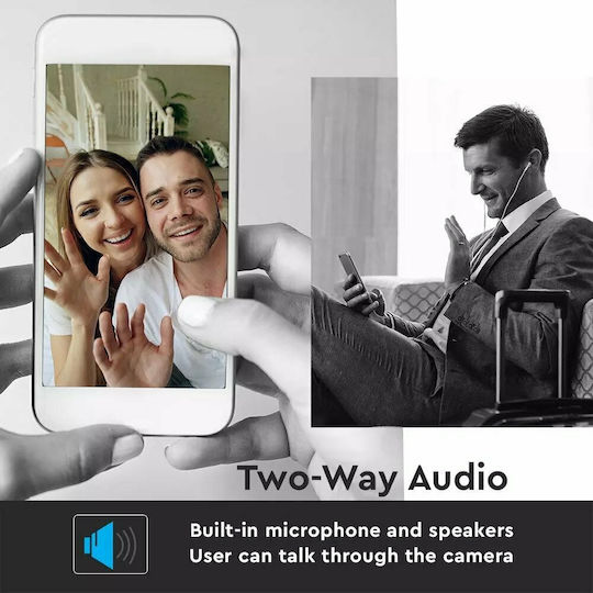 V-TAC VT-5157 IP Cameră de Supraveghere Wi-Fi Full HD+ 3MP Rezistentă la apă cu Comunicare Bidirecțională și Lentilă 3.6mm
