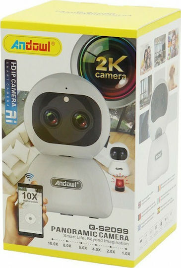 Andowl Q-S2099 IP Κάμερα Παρακολούθησης Wi-Fi Full HD+ 4MP με Αμφίδρομη Επικοινωνία