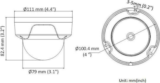 Hikvision HWI-D121H IP Surveillance Camera Full HD 1080p Waterproof with Lens 2.8mm