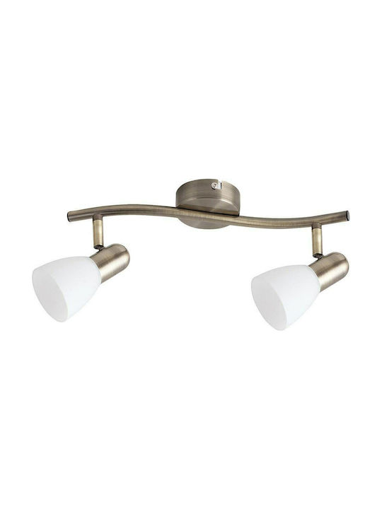 Rabalux Double Spot with Socket E14 in Bronze Color