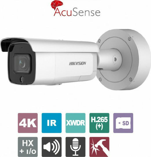 Hikvision DS-2CD2686G2-IZSU/SL IP Überwachungskamera 4K Wasserdicht mit Zwei-Wege-Kommunikation und Objektiv 2.8-12mm