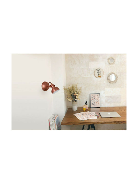 Trio Lighting Gina Single Spot with Socket E14 in Copper Color