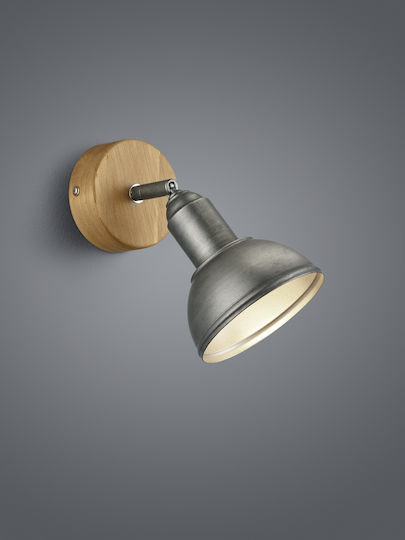 Trio Lighting Delhi Μονό Σποτ με Ντουί E14 σε Γκρι Χρώμα