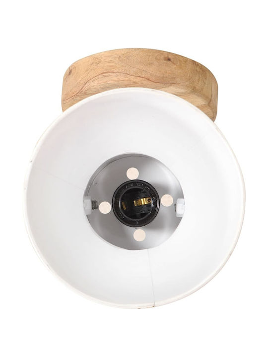 vidaXL Single Spot with Socket E27 in White Color