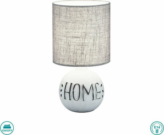 Trio Lighting Ceramică Lampă de masă pentru Soclu E14 cu Abajur Bej și Bază