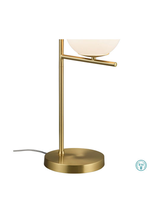 Trio Lighting Pure Metal Table Lamp for Socket E14 with Gold Base