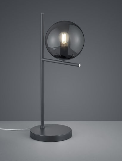 Trio Lighting Pure Metal Table Lamp for Socket E14 with Black Base