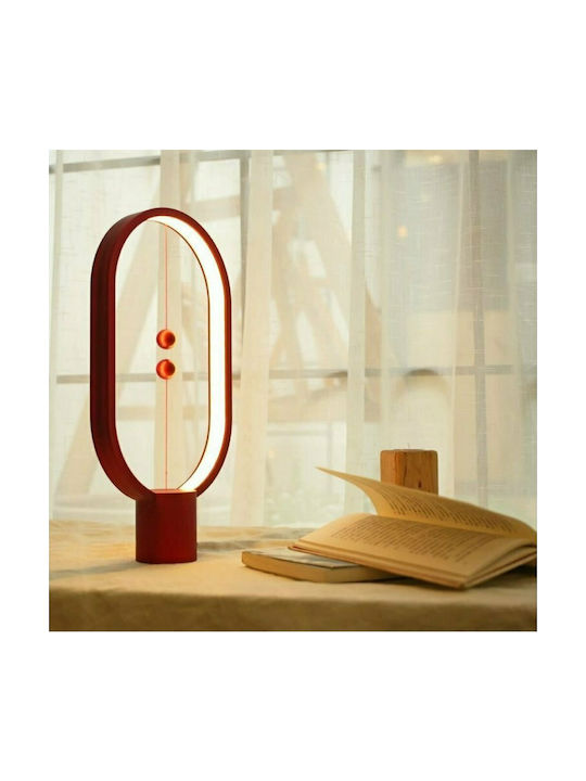 Allocacoc Heng Balance Lamp Ellipse Lustră Decorativă Roșu