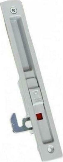 Domus Kliklok Lock for Sliding Aluminum Doors Silver with Key