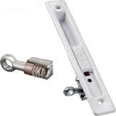 Domus DSL Lock for Sliding Aluminum Doors White