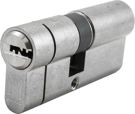 Domus Lock Cylinder Security ECON 83mm (30-53) with 5 Keys Silver