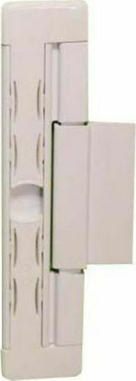Cal Doublex Oval Lock for Sliding Aluminum Doors White