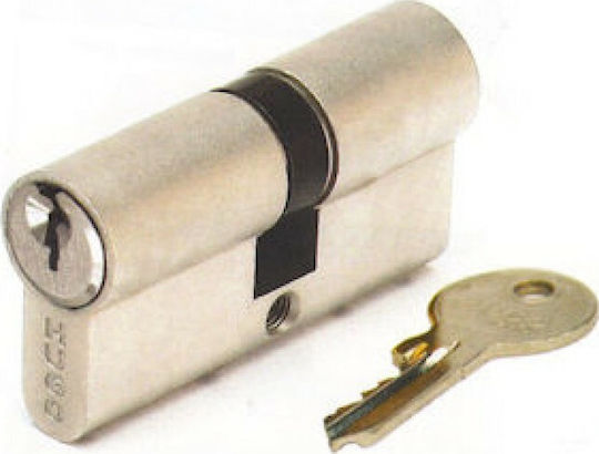 Hugo Locks Lock Cylinder Security GR2S 54mm (27-27) with 3 Keys Silver