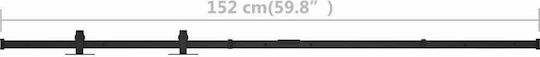 vidaXL Door Return Mechanism for Doors up to 152cm and 20kg Black