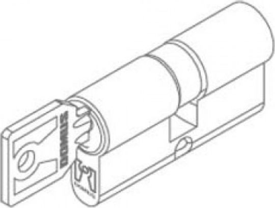 Domus Cilindru de Încuietoare 83mm (30-53) cu 3 Chei Auriu