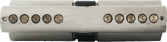 Hugo Locks Κύλινδρος Κλειδαριάς Ασφαλείας GR2S 75mm (30-45) με 3 Κλειδιά Χρυσός