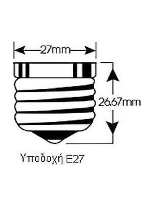 Aca Mousse Wood Table Lamp for Socket E27 with White Shade and Base