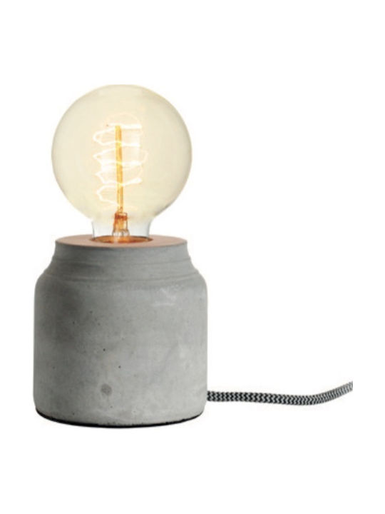 Aca Vintage Table Lamp E27 Transparent/Gray