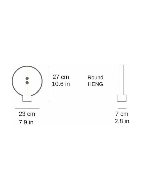 Allocacoc Heng Balance Lamp Round Декоративна Лампа Бежов