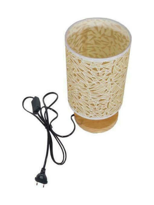 GloboStar Mosaic Πορτατίφ με Μπεζ Καπέλο και Μπεζ Βάση