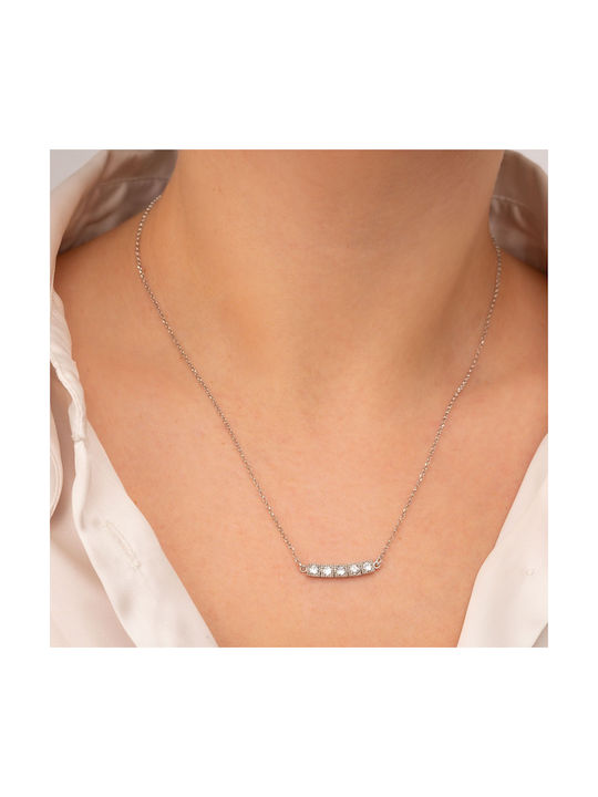 Excite-Fashion Necklace from Silver with Zircon