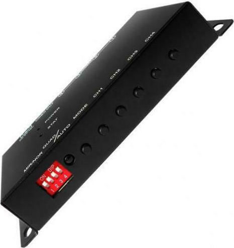 Tele Switch for CCTV Systems Color Quad 4 Inputs / 1 Output SQC-301