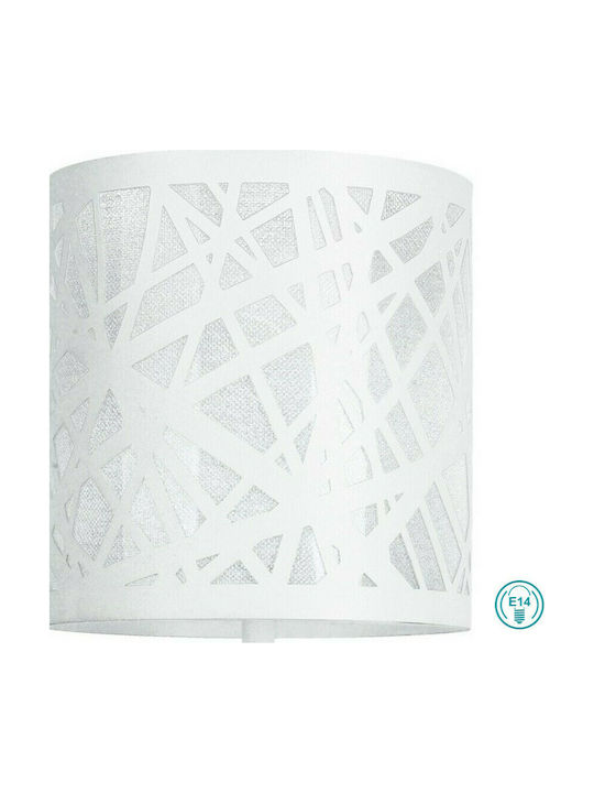 Fan Europe Batik L Metal Table Lamp for Socket E14 with White Shade and Base
