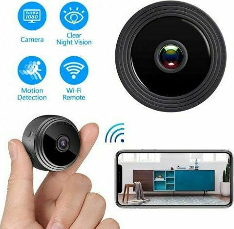 Spionagekamera WiFi 1080p mit Speicherkartensteckplatz