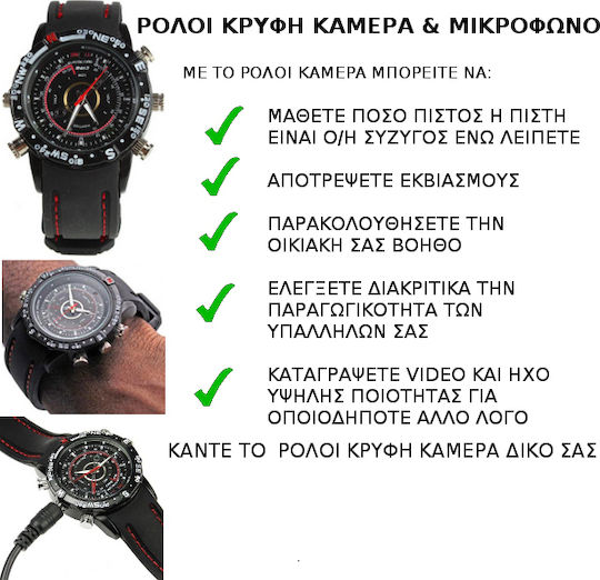 Real Safe Hidden Camera Clock with Built-in Memory 8GB