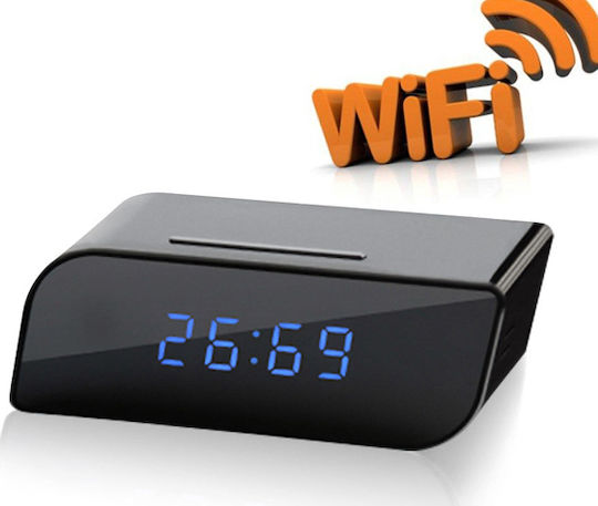 Hidden Camera WiFi Clock 1080p with Memory Card Slot and Motion Detector
