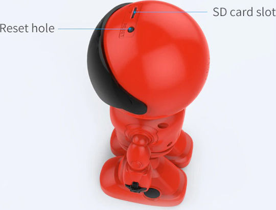 Andowl Spionagekamera WiFi Roboter 1080p mit Speicherkartensteckplatz und Bewegungsmelder